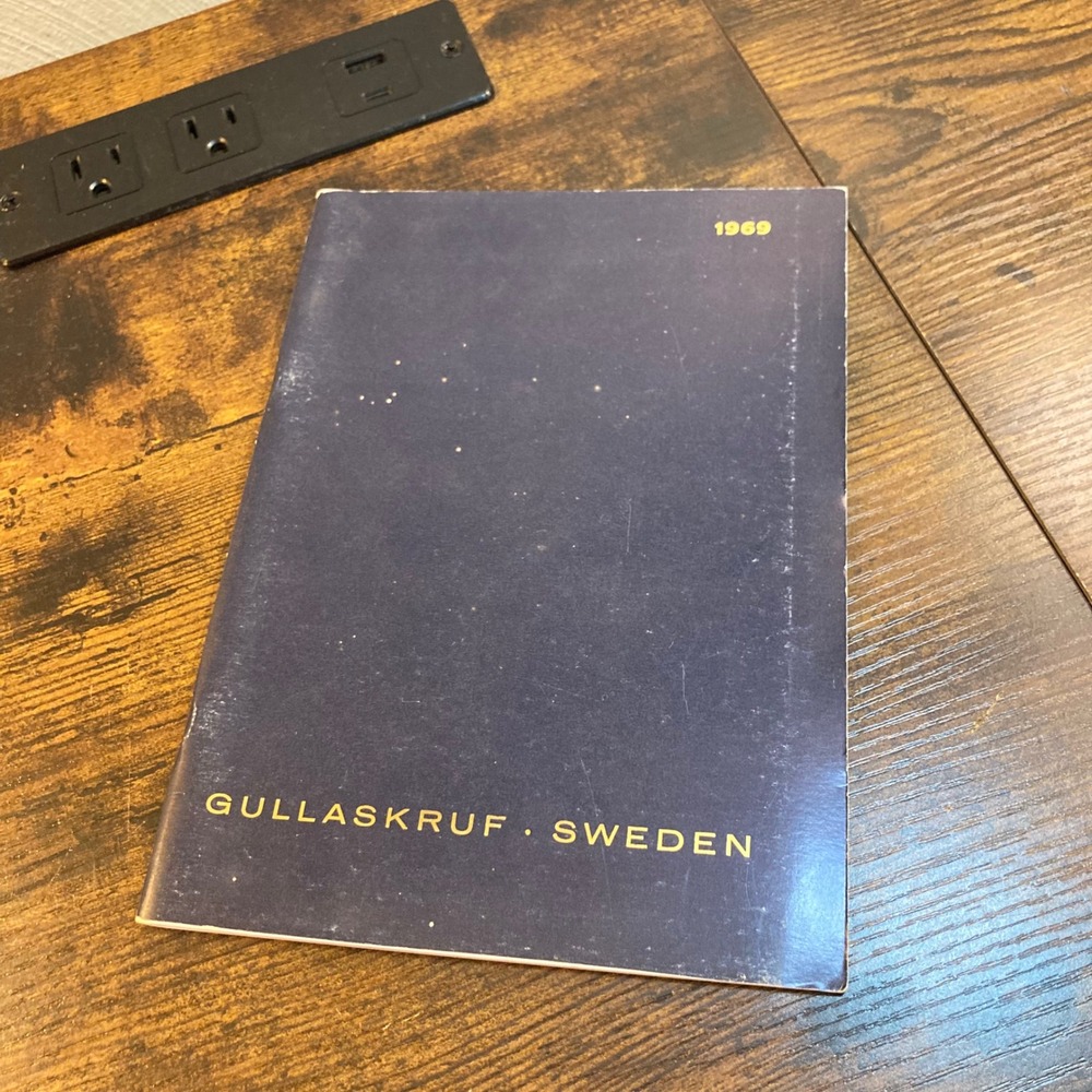 Vintage 1969 Gullaskruf Sweden Glass Catalog Mid Century Modern Swedish Design